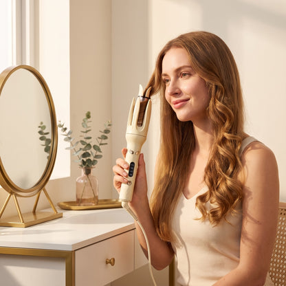 Automatic Electric Hair Curler & Waver Iron Professional Rotating Ceramic Curling Wand for Fast Styling & Perfect Curls