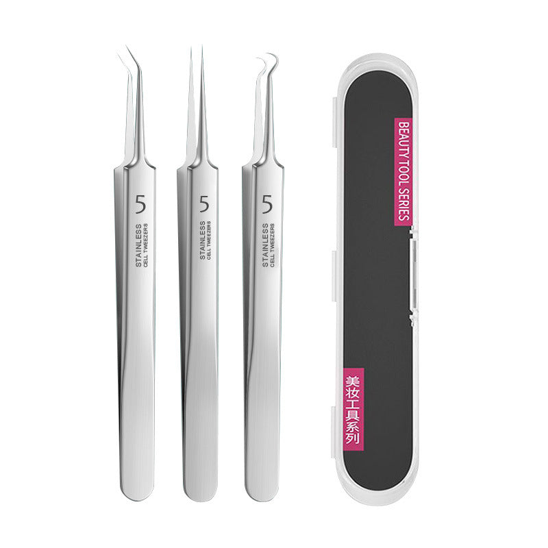 Professional 5-in-1 pimple & blackhead remover tool kit-Precision Acne Extraction Set with Travel Case